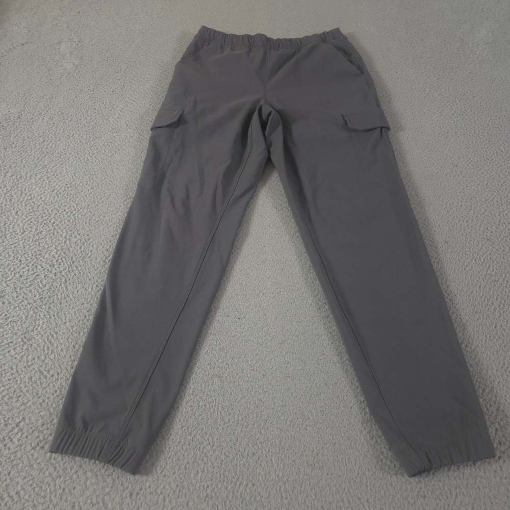 Eddie Bauer Sweatpants Womens 4 Gray Cargo Track Tapered Jogger Stretch Utility